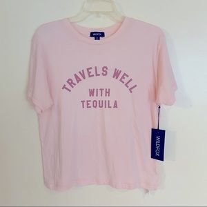 NWT Wildfox Travels Well With Tequila Graphic Tee